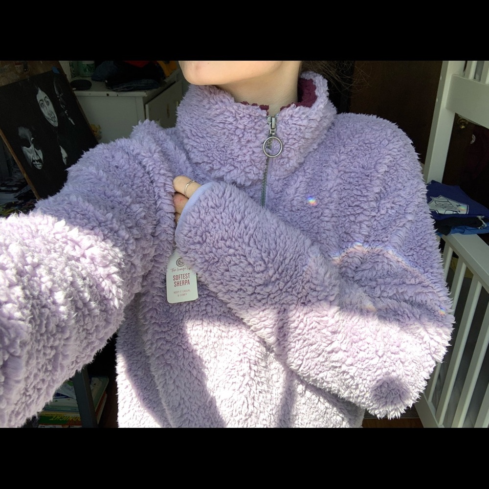 Pastel Purple Teddy Bear Jacket!